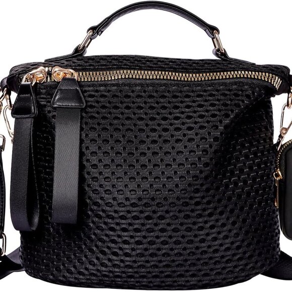 Nylon Crossbody Handbag for Women Anti-theft Purse Shopping Tote Bag Lightweight